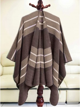 Soft Abstract Striped Cape